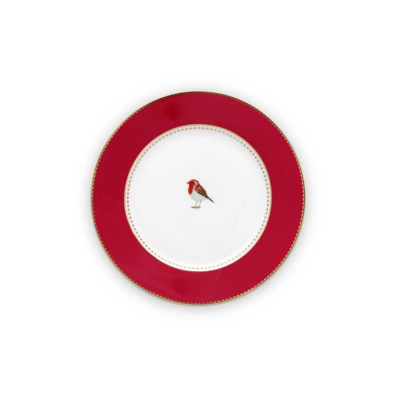 Love Birds Kirmizi Servis Tabagi 26,5 cm