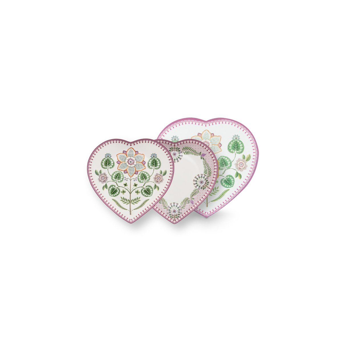 Lily Lotus Beyaz Kalpli 2'li Tabak 21,5 cm