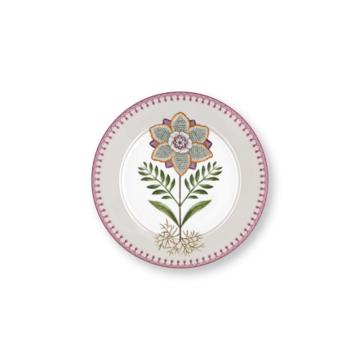 Lily Lotus Beyaz Kahvalti Tabagi 21 cm