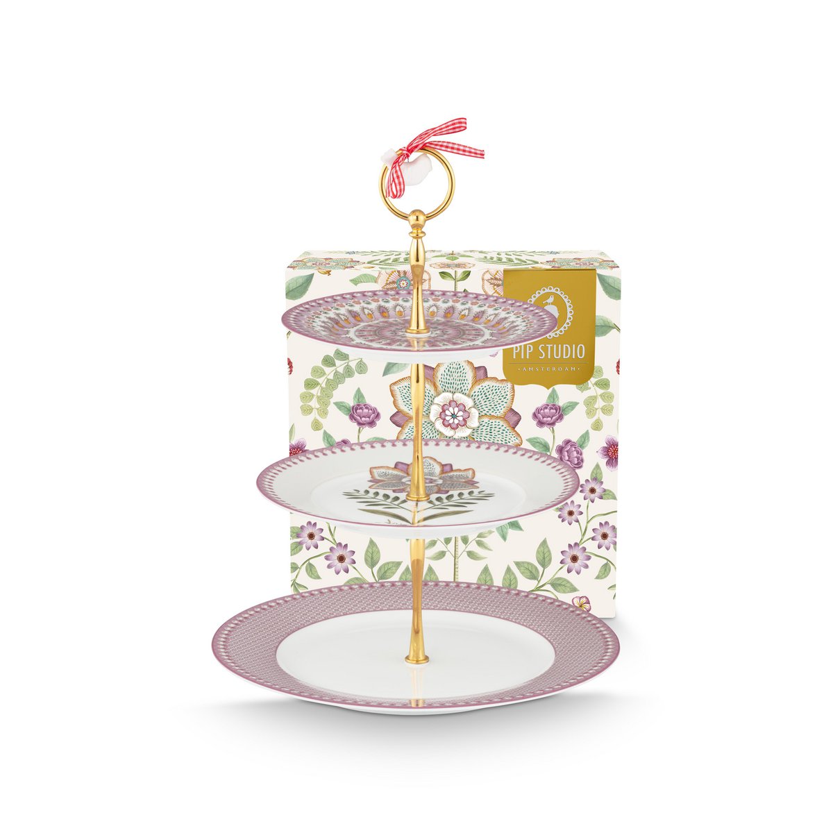 Lily Lotus Beyaz Kek Standi 3 lü 27 cm