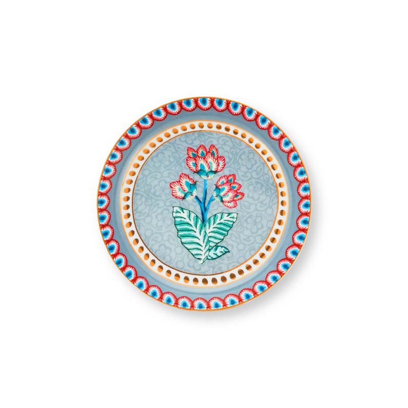 Flower Festıval Mavi 9 cm Cay Tabagi Alti