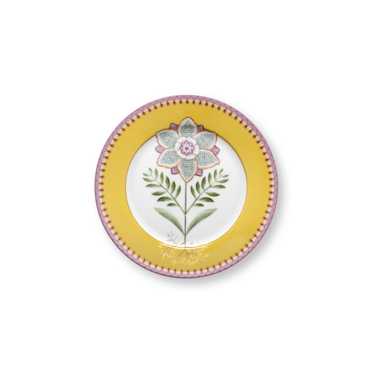 Lily Lotus Sari Kahvalti Tabagi 21 cm