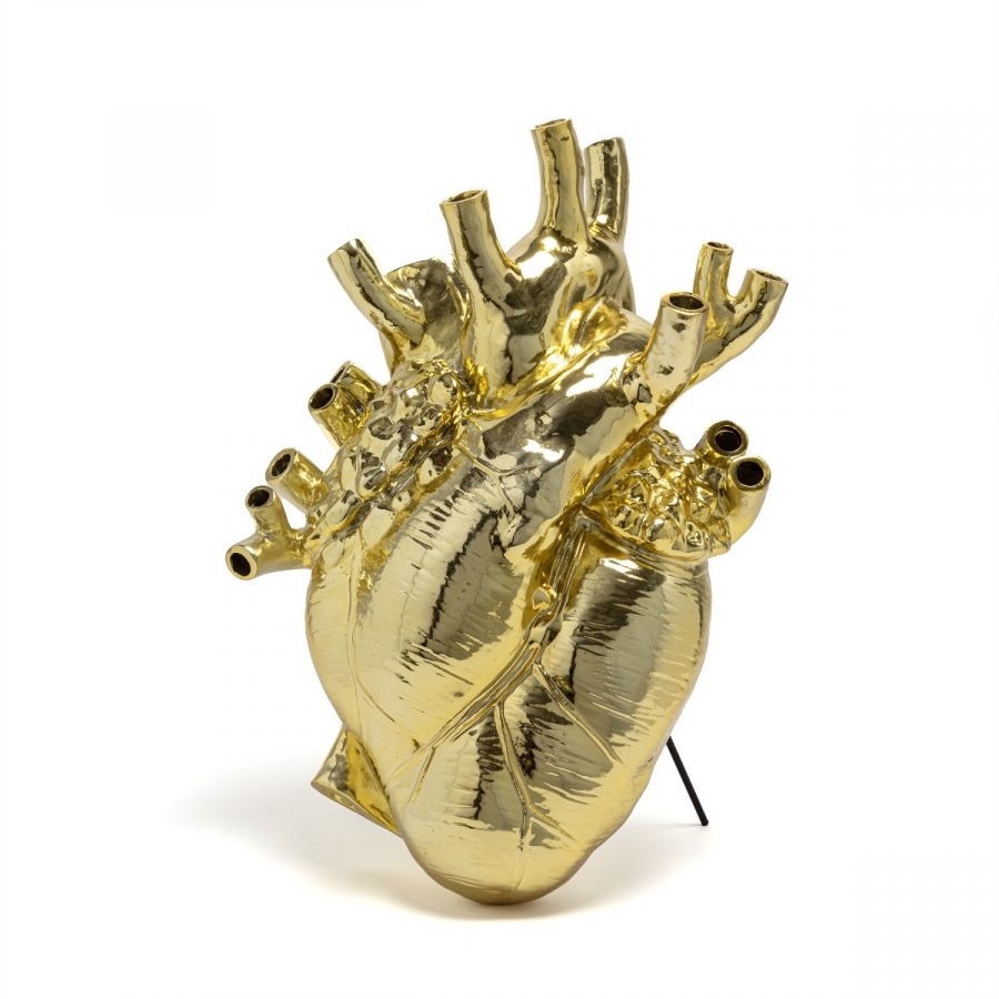 Seletti - Love In Bloom Gold Vazo Büyük
