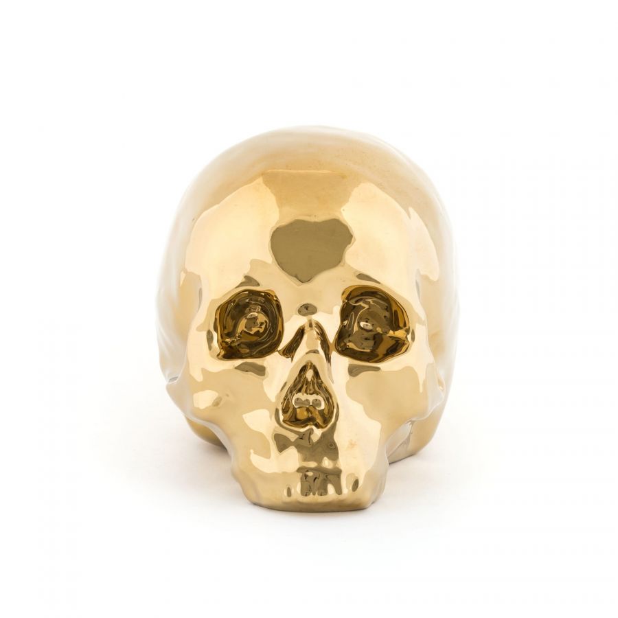 Seletti-Memorabilia My Skull Gold Object