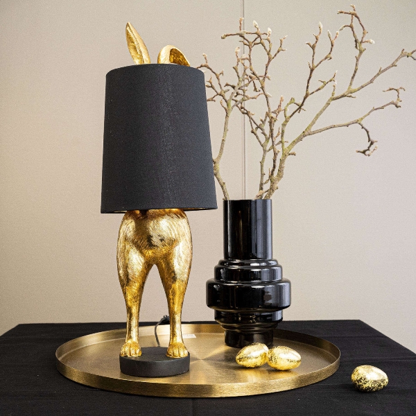 Abajur  Hiding Bunny®, gold/black