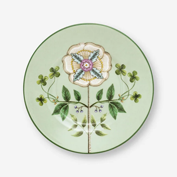 Pip Studio Yeşil Porselen Petit Four Tabağı 12 Cm