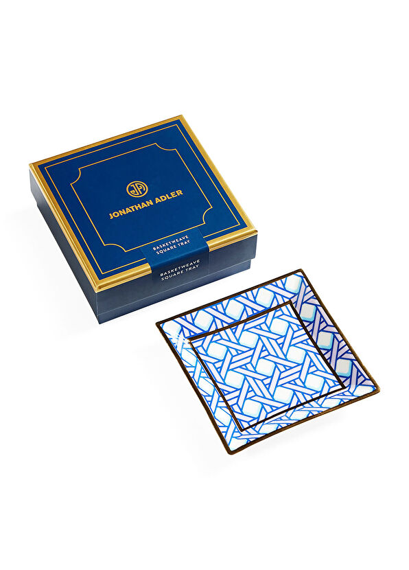 BASKETWEAVE SQUARE TRAY
