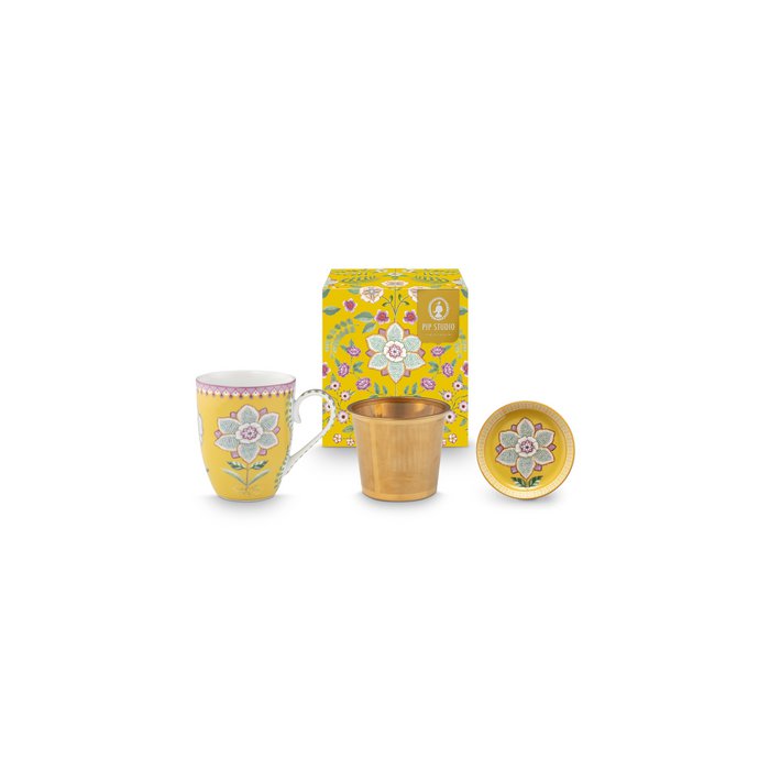 Lily&Lotus Yellow Tekli Kupa Seti
