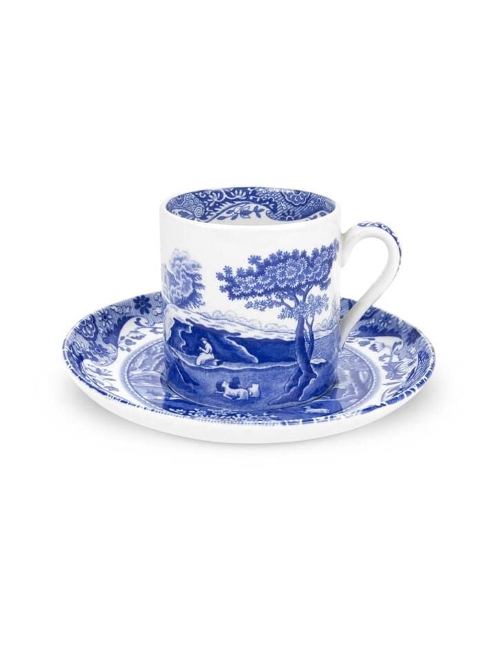 Spode Blue Italian Kahve Fincan ve Tabağı