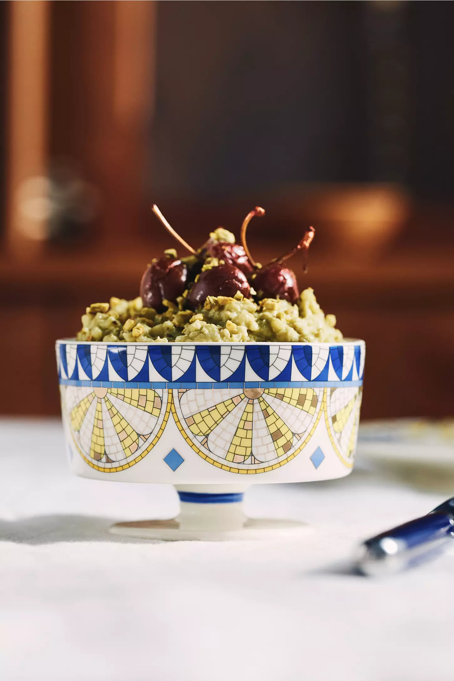 Bistro Tile Stoneware Gelato Bowl