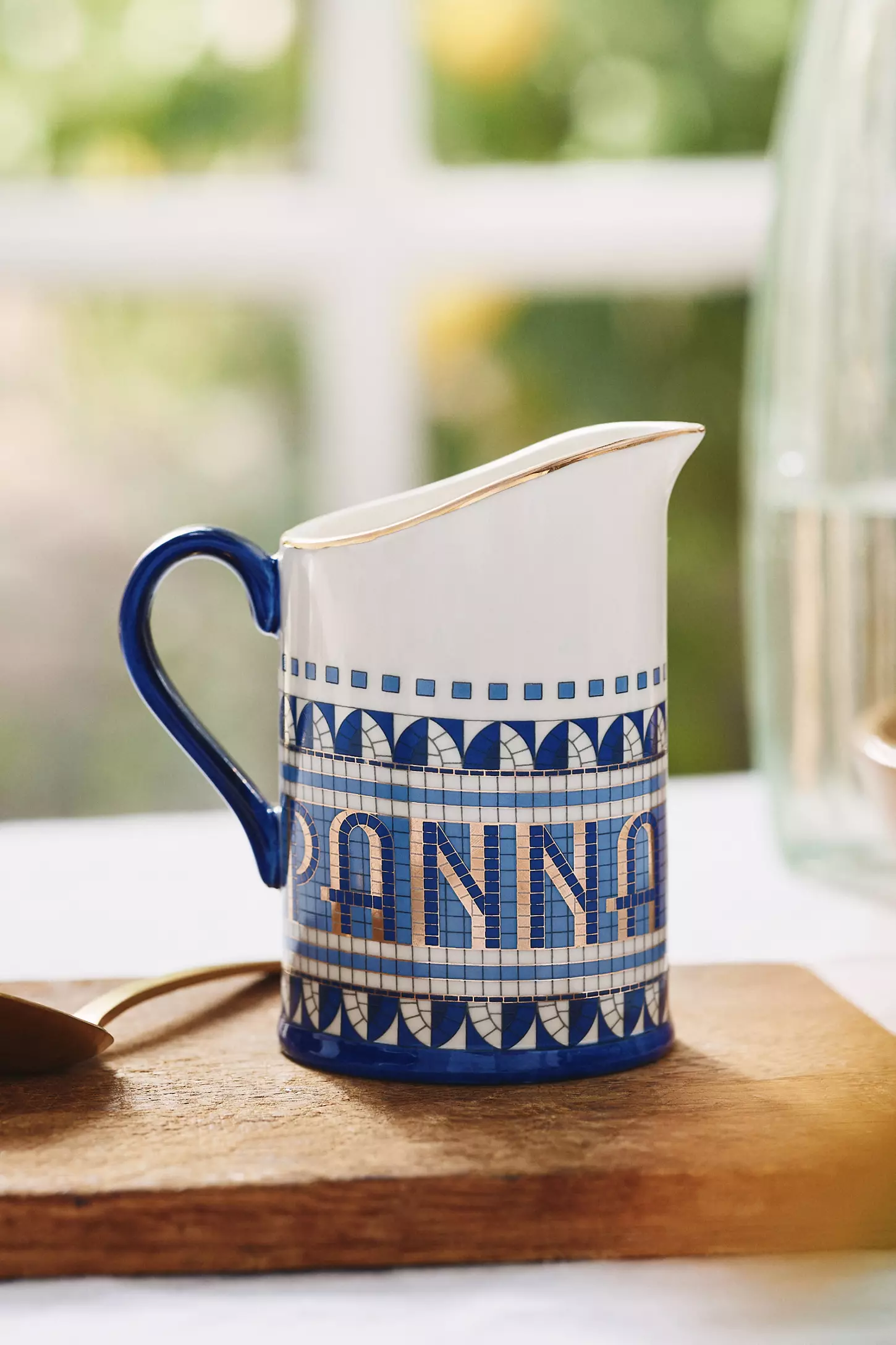 Bistro Tile Stoneware Creamer