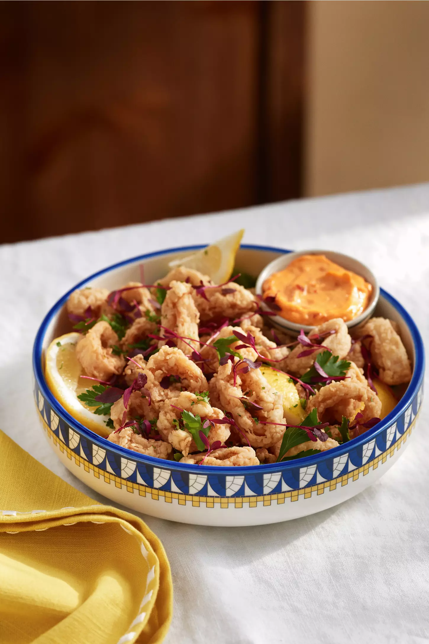Bistro Tile Stoneware Pasta Bowl