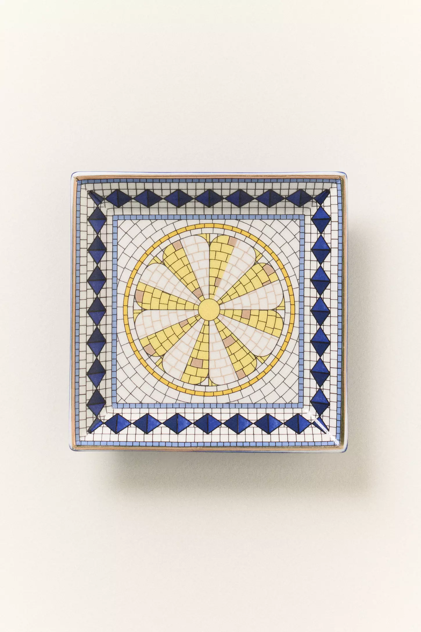 Bistro Tile Stoneware Trinket Dish