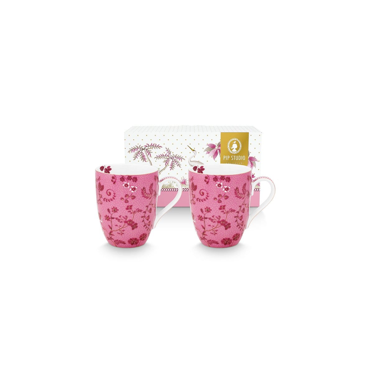 Jolie pembe 350  ml kupa seti 2`li
