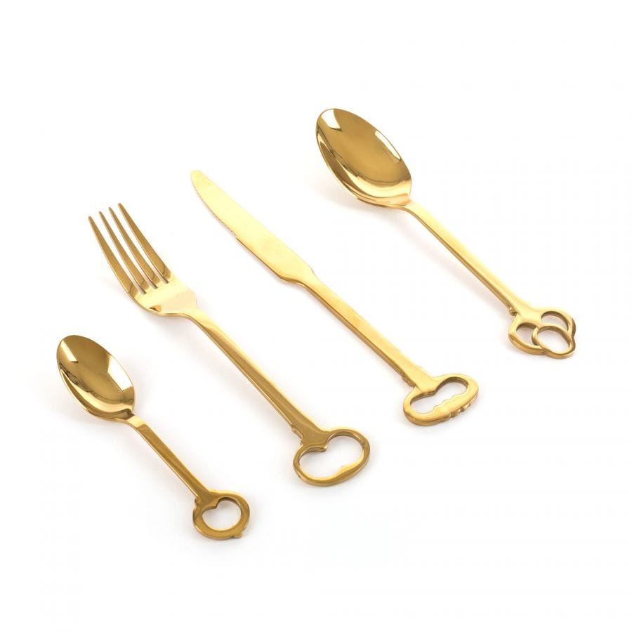 Seletti Keytlery Gold Catal Bicak Seti 6 Kisilik