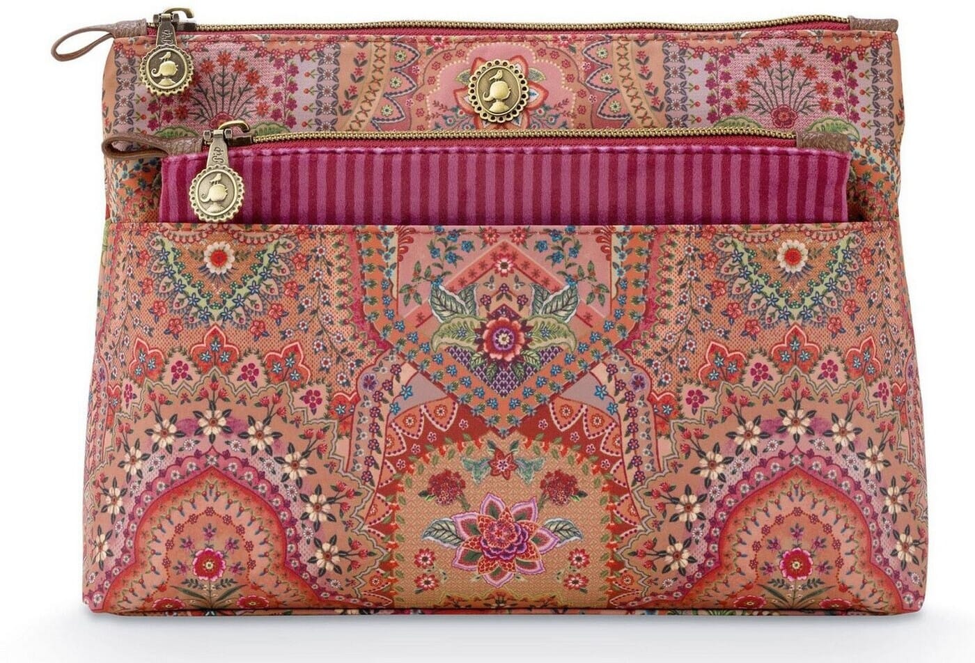 Caryn Cosmetic Bags Combi Jabali rot, 2-tlg. Set 26x7.5x18cm/22x1x13cm